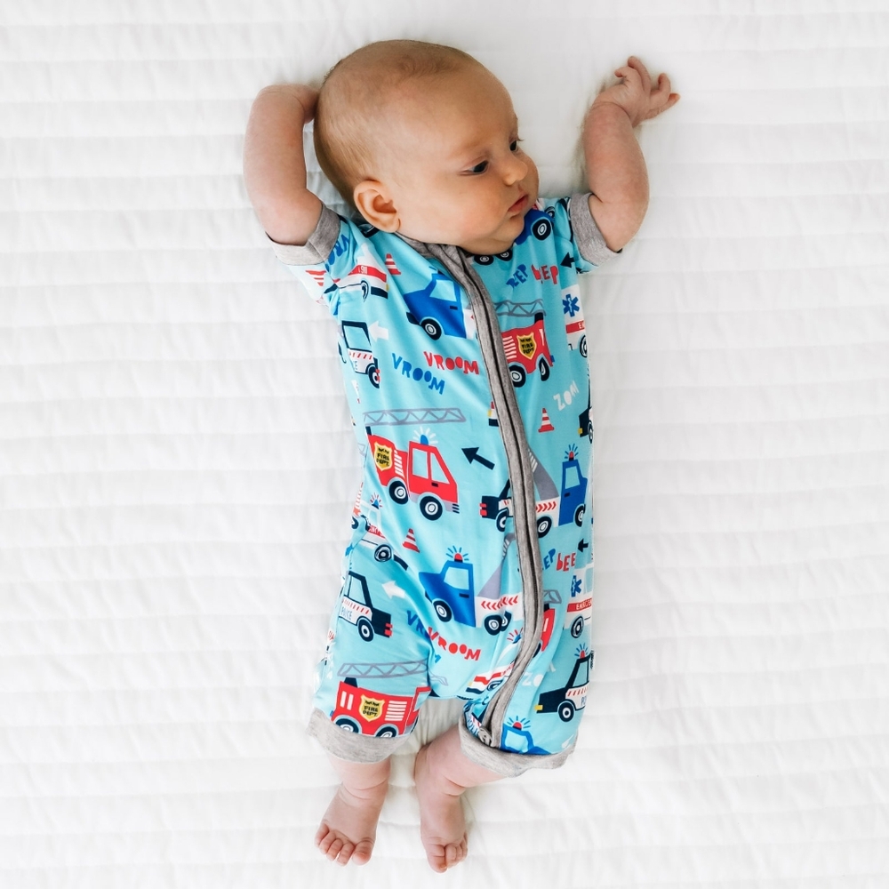 NIB Little Sleepies To The Rescue Shorty Zippy - 12-18 months